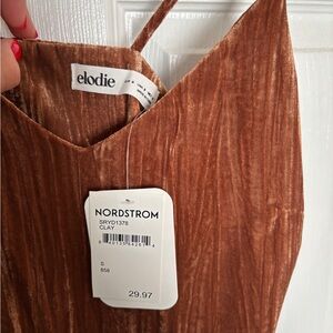 Elodie Clay Velvet Dress